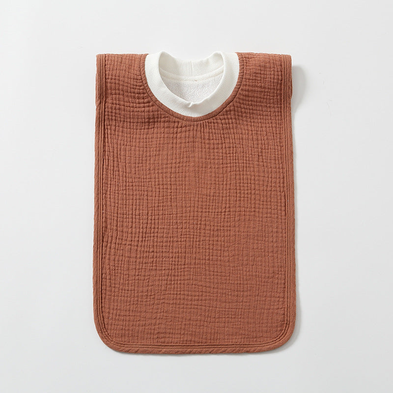 Large Childrens Washcloth Bib That Resists Stains