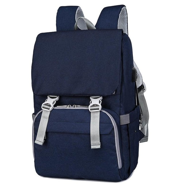 Large Baby Diaper Bag USB Interface Maternity Travel Backpack