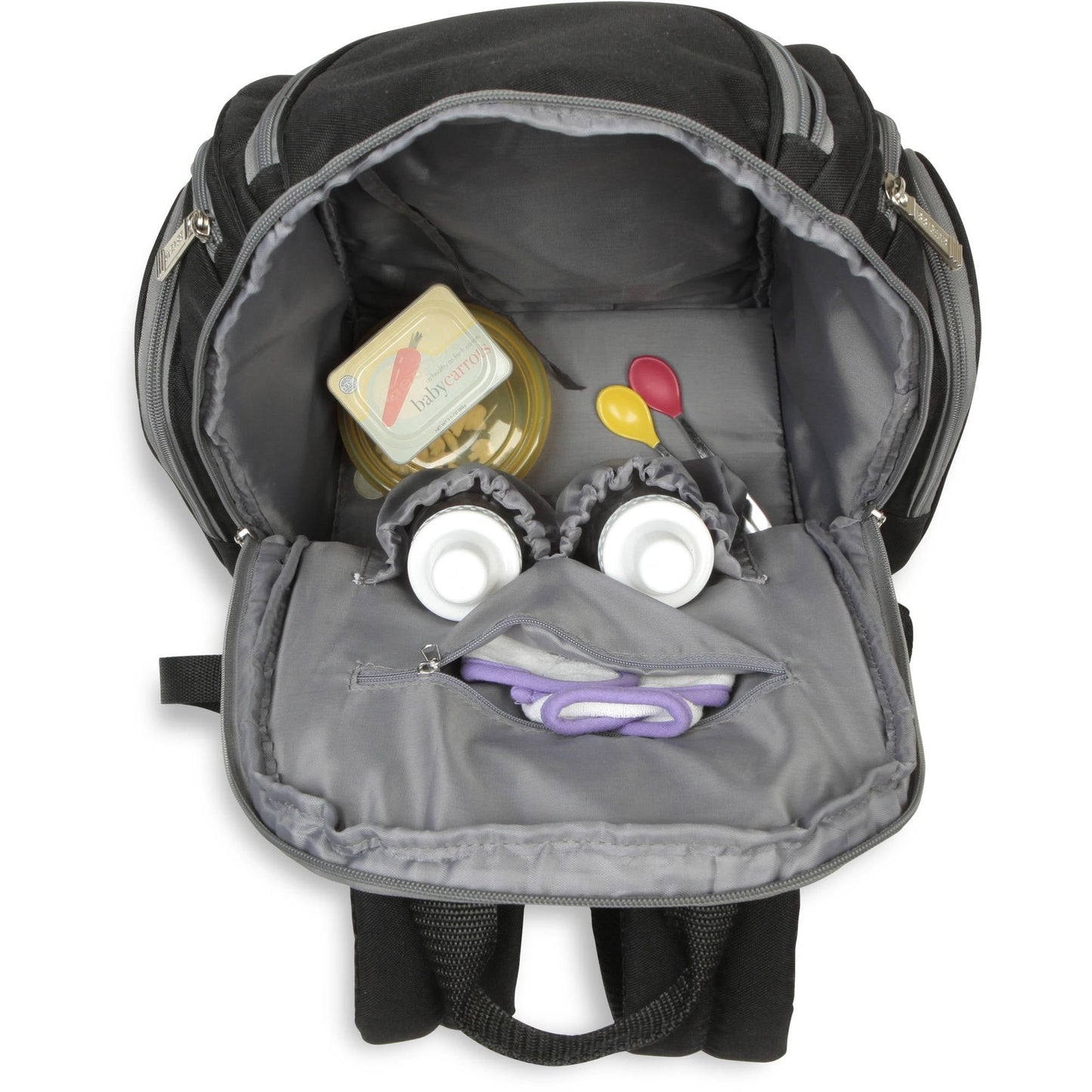 Baby Boom Diaper Bag Backpack Adjustable Shoulder Strap Black