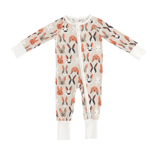 Bunny Crew (Convertible Zip Footies)