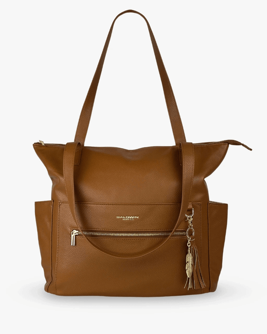 The Lillian Diaper Bag - Cognac