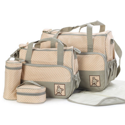 Baby Diaper Bag Set for Mom with Bottle Holder Stroller