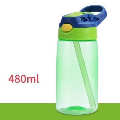 480ML Kids Water Cup Safe Baby Feeding Cup with Straw