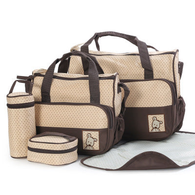 Baby Diaper Bag Set for Mom with Bottle Holder Stroller