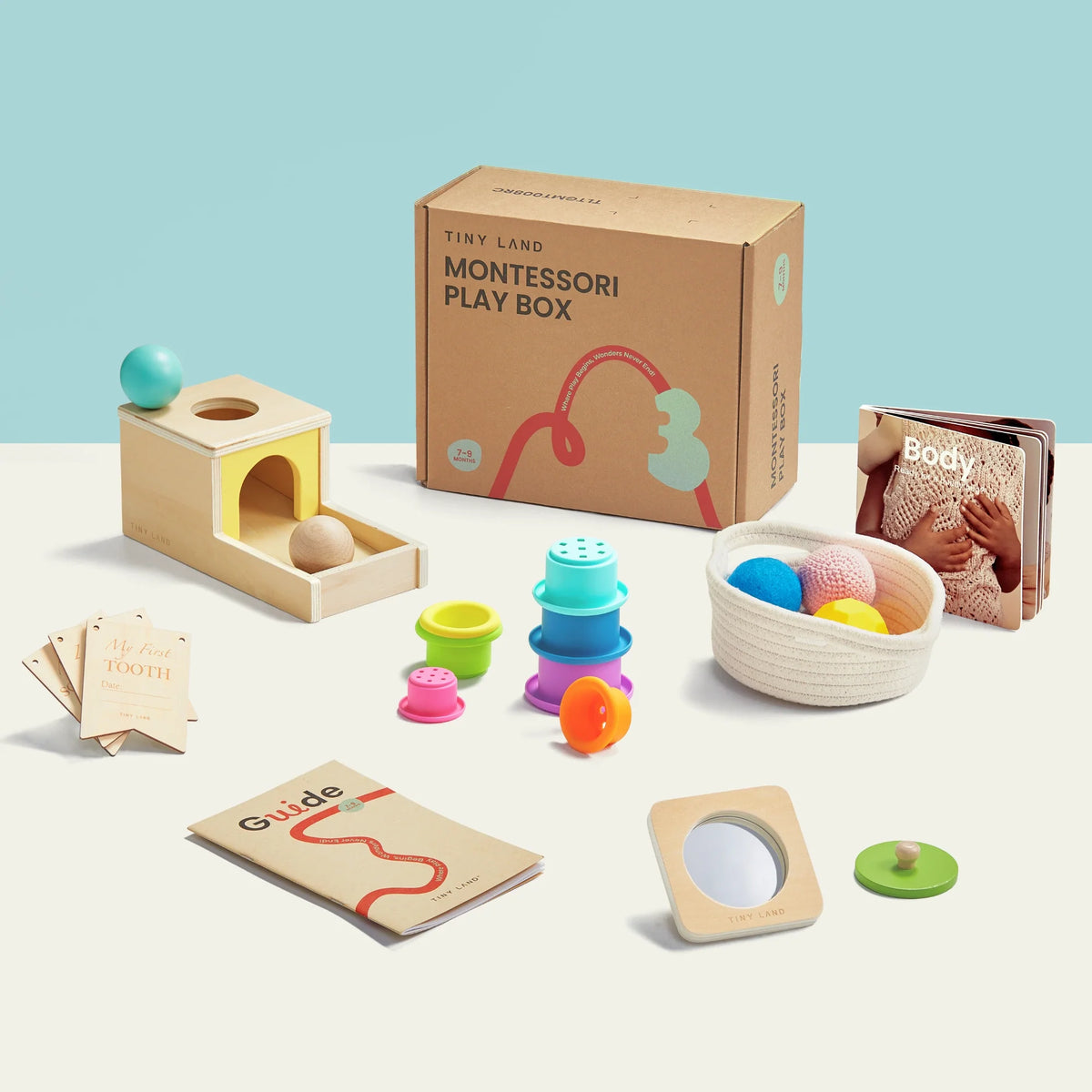 Tiny Land® Montessori Toys for Newborns (7–9 Months)