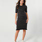 Louie Striped Knit Maternity & Nursing Dress