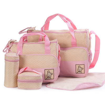 Baby Diaper Bag Set for Mom with Bottle Holder Stroller