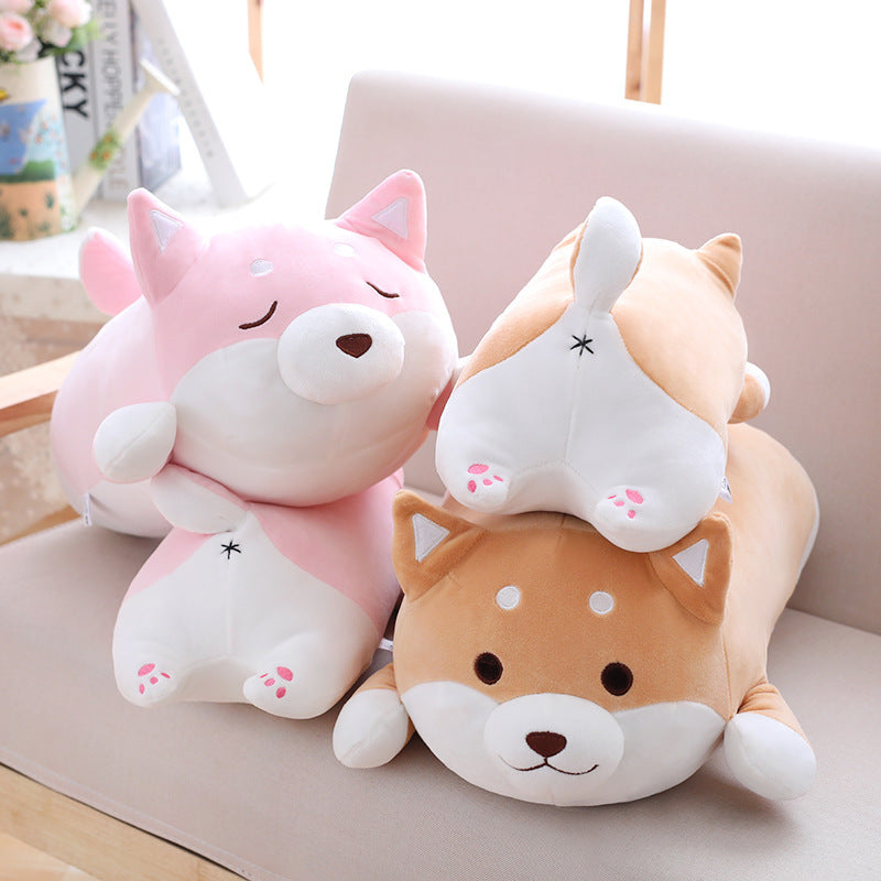 Cute Fat Shiba Inu Plush Toy Soft Kawaii Dog Pillow