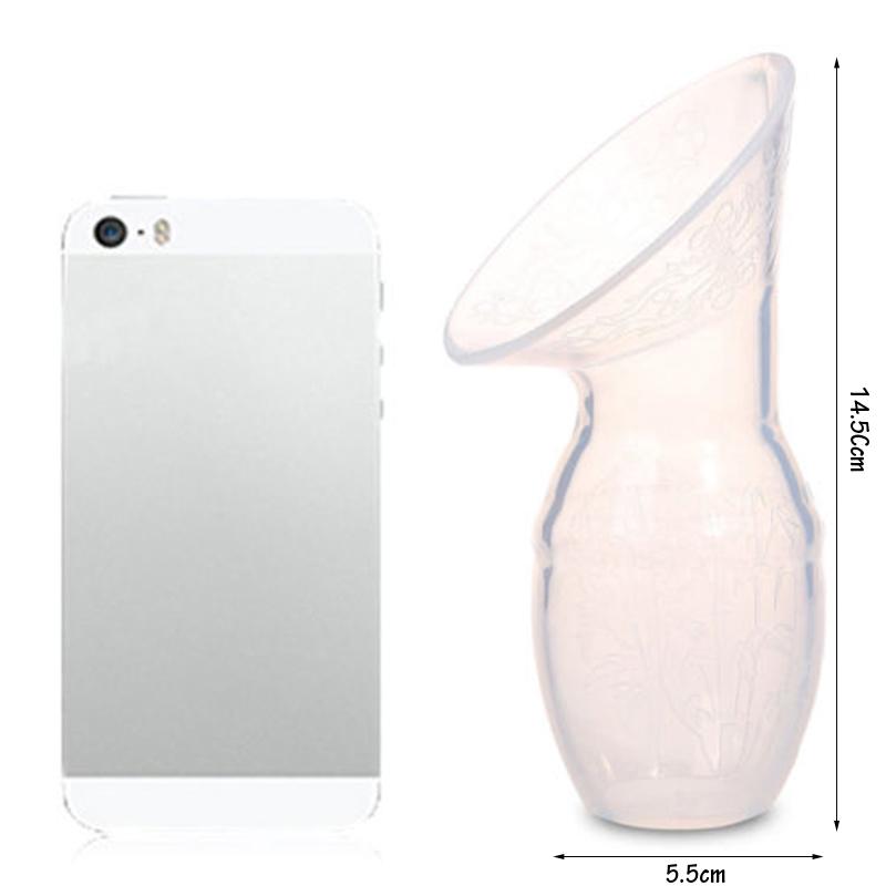 Silicone Manual Breast Pump Strong Suction Breastfeeding Milk Collector