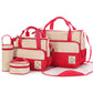 Baby Diaper Bag Set for Mom with Bottle Holder Stroller