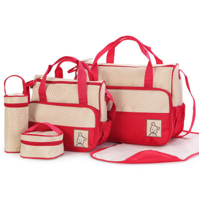 Baby Diaper Bag Set for Mom with Bottle Holder Stroller