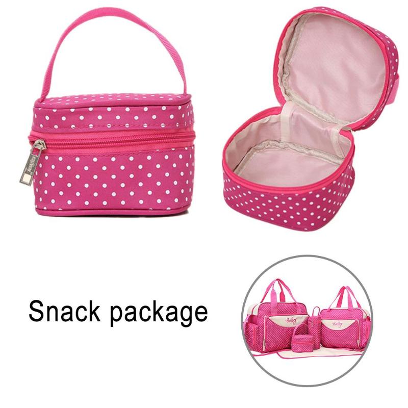 5-Piece Mother Diaper Bag Set Large Maternity Handbag and Accessories