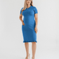 Short Sleeve Knit Maternity Dress with Playful Hem Detail