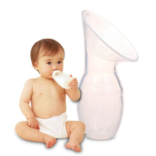 Silicone Manual Breast Pump Strong Suction Breastfeeding Milk Collector