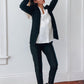 Slim Leg Maternity Work Pants in Black