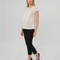 Slim Leg Maternity Work Pants in Black