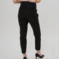 Slim Leg Maternity Work Pants in Black