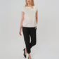 Slim Leg Maternity Work Pants in Black