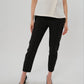 Slim Leg Maternity Work Pants in Black