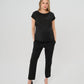 Elizabeth Under Belly Maternity Pants in All-Season Wool