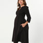 Sarah Empire Maternity & Nursing Dress in TENCEL (Regular & Petite)