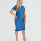 Short Sleeve Knit Maternity Dress with Playful Hem Detail