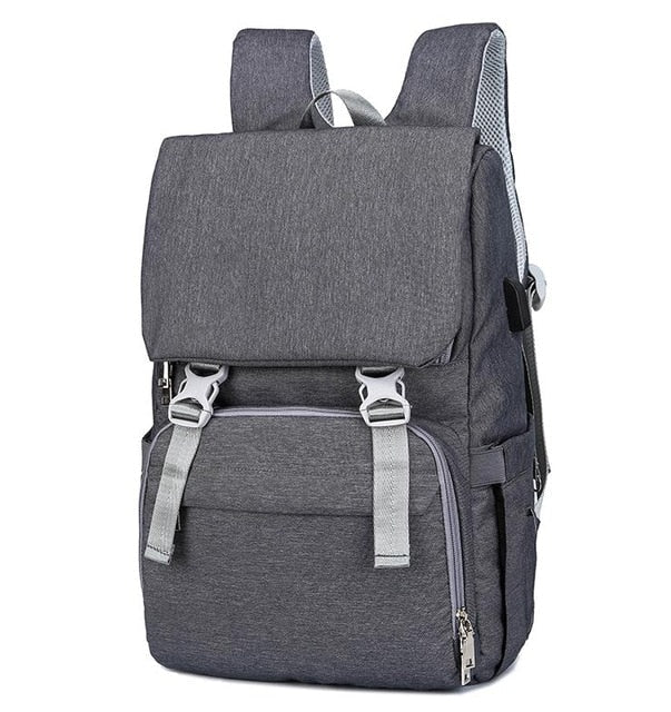 Large Baby Diaper Bag USB Interface Maternity Travel Backpack