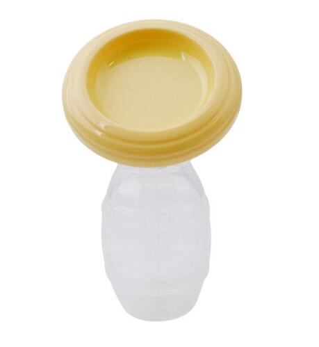 Silicone Manual Breast Pump Strong Suction Breastfeeding Milk Collector