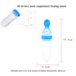 Baby Feeding Bottle with Squeeze Spoon Training Feeder for Infants