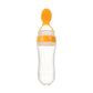 Baby Feeding Bottle with Squeeze Spoon Training Feeder for Infants