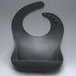 Newborn Solid Silicone Baby Feeding Bib Burp Cloth Fashionable