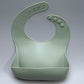 Newborn Solid Silicone Baby Feeding Bib Burp Cloth Fashionable