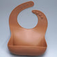 Newborn Solid Silicone Baby Feeding Bib Burp Cloth Fashionable