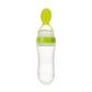 Baby Feeding Bottle with Squeeze Spoon Training Feeder for Infants