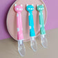 Baby Soft Silicone Spoon Candy Color Temperature Sensing Feeding Tool