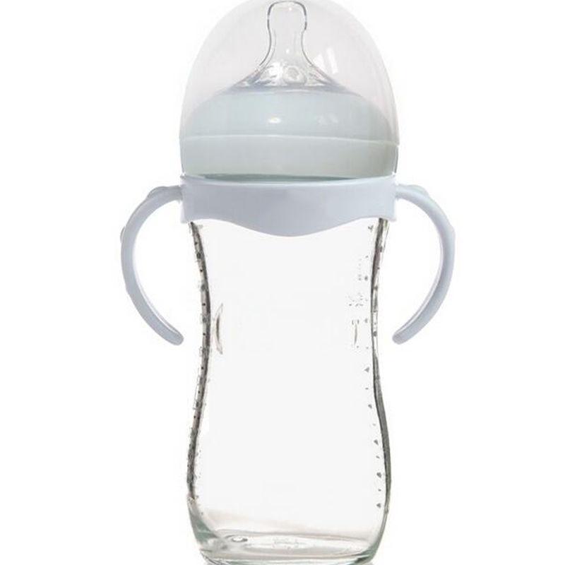 White Bottle Grip Handle for Natural Wide Mouth Baby Bottles