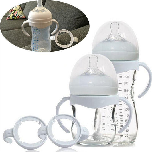 White Bottle Grip Handle for Natural Wide Mouth Baby Bottles