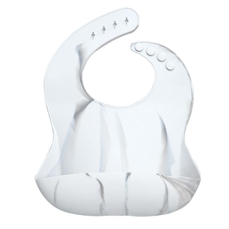 Newborn Solid Silicone Baby Feeding Bib Burp Cloth Fashionable