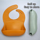 Newborn Solid Silicone Baby Feeding Bib Burp Cloth Fashionable