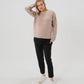 Button-Shoulder Maternity & Nursing Sweater w/Thumbhole Feature