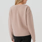 Button-Shoulder Maternity & Nursing Sweater w/Thumbhole Feature
