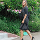 Louie Striped Knit Maternity & Nursing Dress