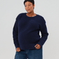 Button-Shoulder Maternity & Nursing Sweater w/Thumbhole Feature