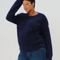 Button-Shoulder Maternity & Nursing Sweater w/Thumbhole Feature