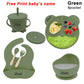 Silicone Baby Feeding Plate Set with Suction Bowl