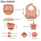 Silicone Baby Feeding Plate Set with Suction Bowl