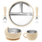 Stainless Steel Baby Feeding Set with Silicone Sucker
