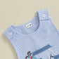 Organic Cable Knit Baby Sweater Romper Sleeveless Striped Embroidery Jumpsuit