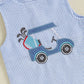 Organic Cable Knit Baby Sweater Romper Sleeveless Striped Embroidery Jumpsuit