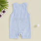 Organic Cable Knit Baby Sweater Romper Sleeveless Striped Embroidery Jumpsuit